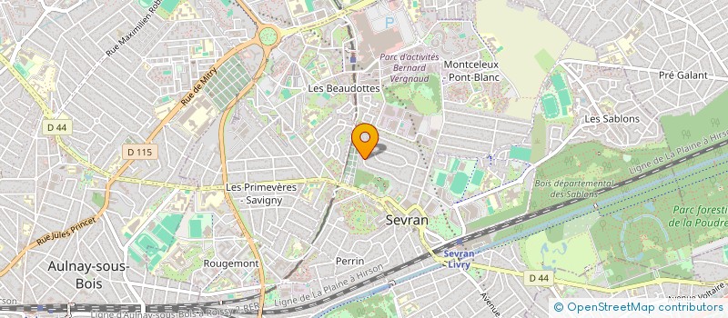 localisation de l'entreprise AK ENERGY à SEVRAN