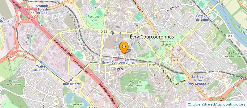 localisation de l'entreprise AK EVRY à EVRY-COURCOURONNES