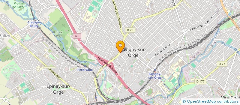 localisation de l'entreprise AK FACADES à SAVIGNY-SUR-ORGE