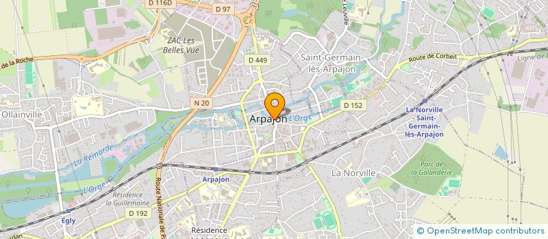 localisation de l'entreprise AK FINANCES à ARPAJON