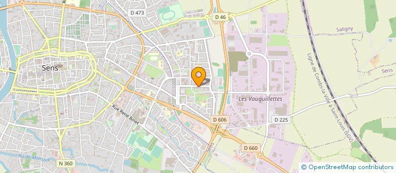 localisation de l'entreprise AK FORESTIERE à SENS