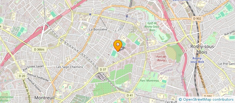 localisation de l'entreprise AK GERVAIS à MONTREUIL