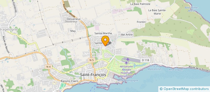 localisation de l'entreprise AK HOLDING  SAINT FRANCOIS