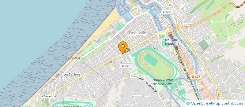 localisation de l'entreprise AK'HOTEL  DEAUVILLE