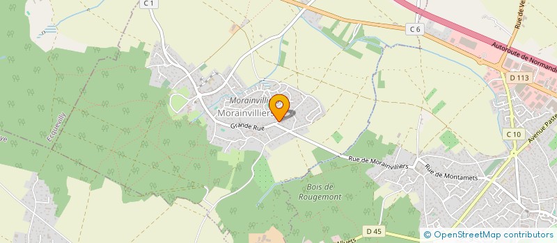 localisation de l'entreprise AK IMMO  MORAINVILLIERS