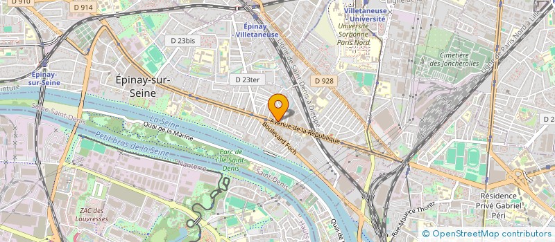 localisation de l'entreprise AK IMMOBILIER à EPINAY-SUR-SEINE