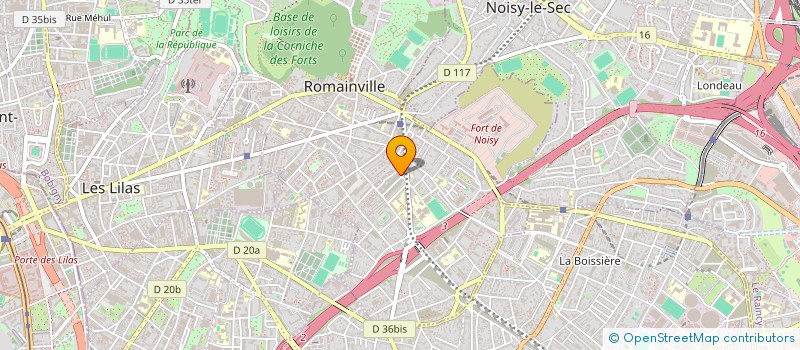 localisation de l'entreprise AK-INVEST GROUPE HOLDING à ROMAINVILLE