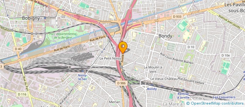 localisation de l'entreprise AK LE RAINCY à BONDY