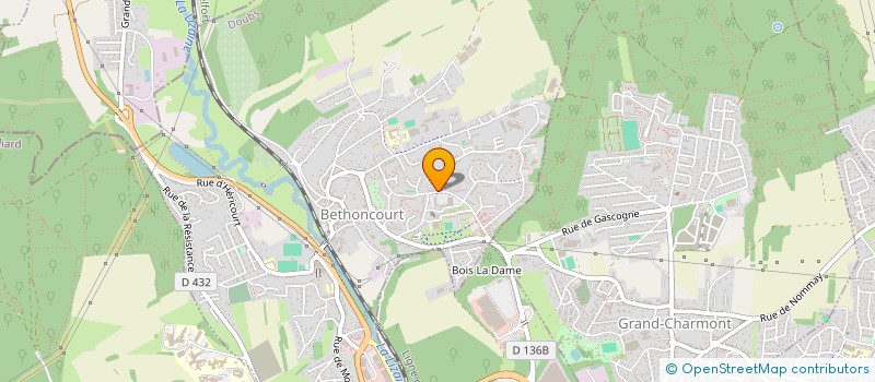 localisation de l'entreprise AK MARCHE  BETHONCOURT