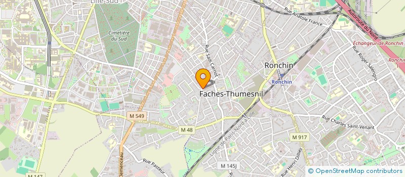 localisation de l'entreprise AK-ONE  FACHES-THUMESNIL