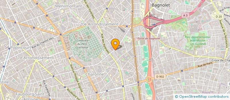 localisation de l'entreprise AK PARIS 20  PARIS