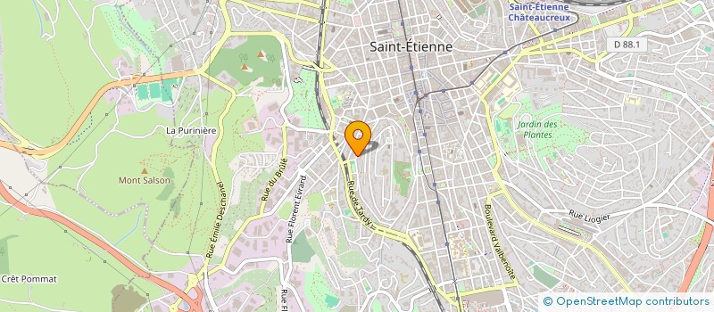 localisation de l'entreprise AK PEINTURE  SAINT-ETIENNE