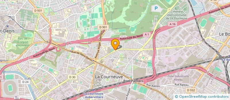 localisation de l'entreprise AK PROTECTION à LA COURNEUVE