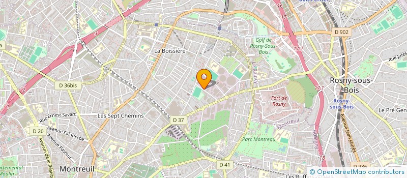 localisation de l'entreprise AK RICHER à MONTREUIL