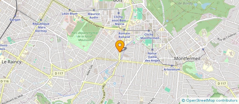 localisation de l'entreprise AK SAT à CLICHY-SOUS-BOIS