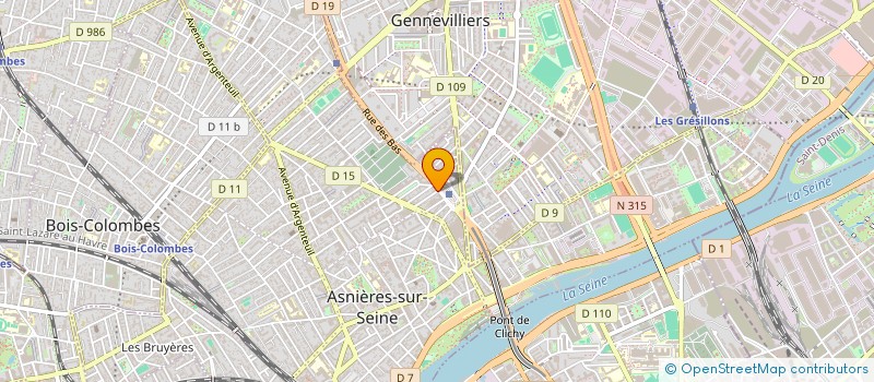 localisation de l'entreprise AK-SERVICES  ASNIERES-SUR-SEINE