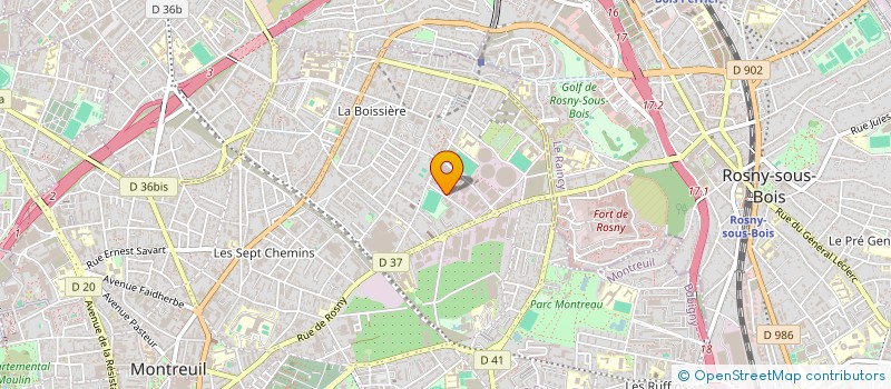 localisation de l'entreprise AK TOULOUSE à MONTREUIL