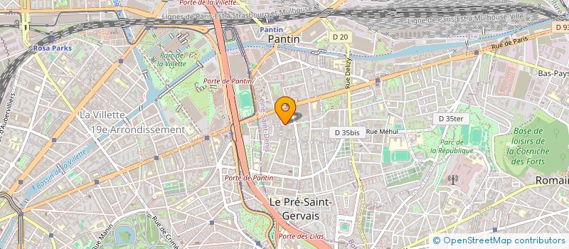 localisation de l'entreprise AK-TP à PANTIN