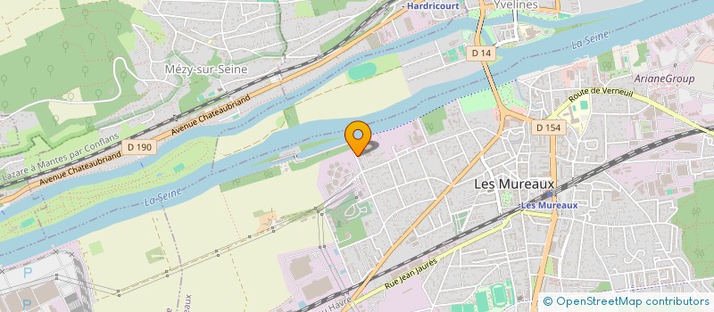localisation de l'entreprise AK TRANS à LES MUREAUX