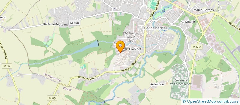 localisation de l'entreprise AK TRANSPORT à CORNEBARRIEU
