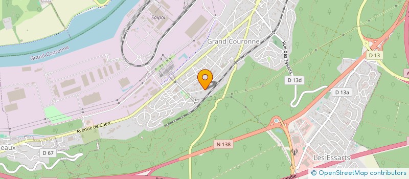 localisation de l'entreprise AK TRANSPORTS à GRAND-COURONNE