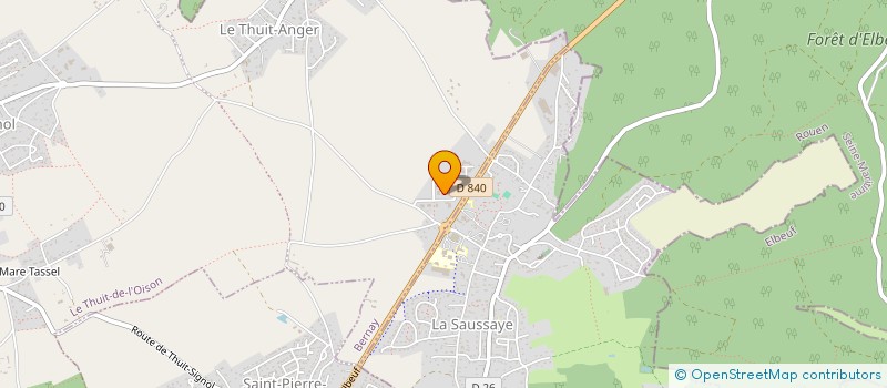 localisation de l'entreprise AK TRANSPORTS  LE THUIT DE L'OISON