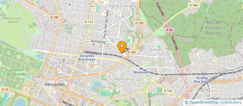 localisation de l'entreprise AK VALEURS à VERSAILLES