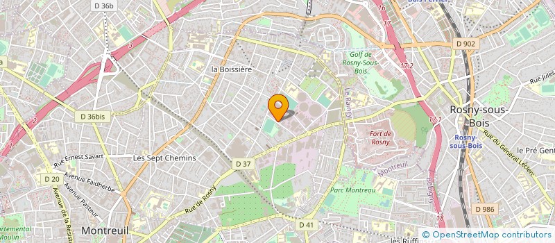 localisation de l'entreprise AK VILLEURBANNE à MONTREUIL