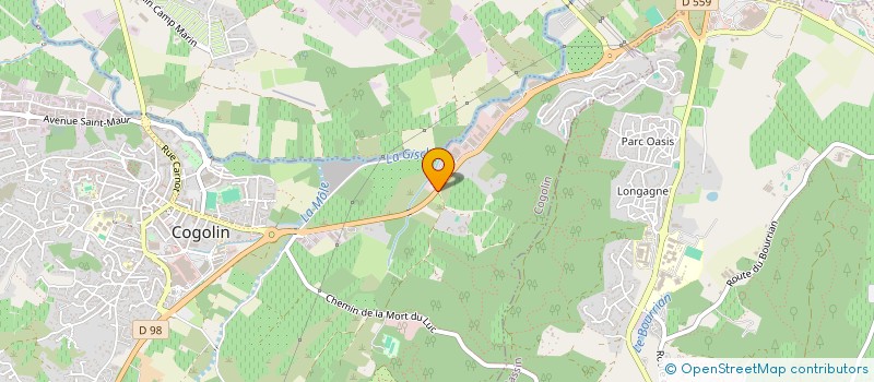 localisation de l'entreprise AK VINS à COGOLIN