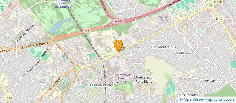 localisation de l'entreprise AK VITRAGE à VILLEPINTE