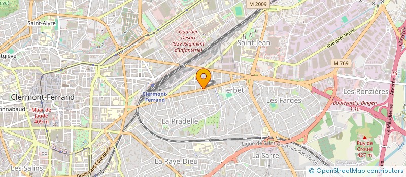 localisation de l'entreprise AK05  CLERMONT-FERRAND