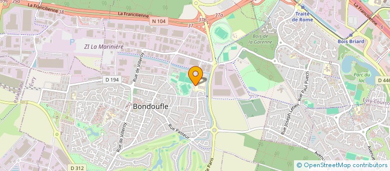 localisation de l'entreprise AKA DEPANNAGE AUTO à BONDOUFLE