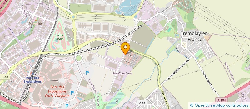 localisation de l'entreprise AKA PARIS à TREMBLAY-EN-FRANCE