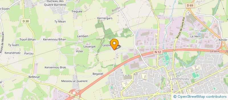 localisation de l'entreprise AKABOIS à LANDIVISIAU