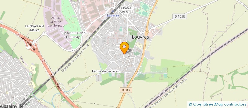 localisation de l'entreprise AKACHI MULTISERVICE HABITAT à LOUVRES