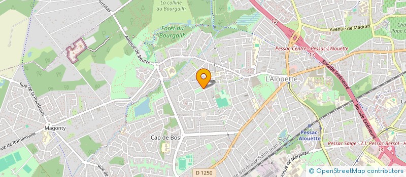 localisation de l'entreprise AKADANSE'VENT  PESSAC