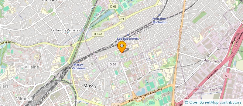 localisation de l'entreprise AKADEMIK FOOTBALL à ANTONY