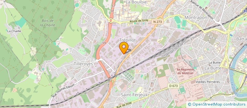 localisation de l'entreprise AKADEMY à BESANCON