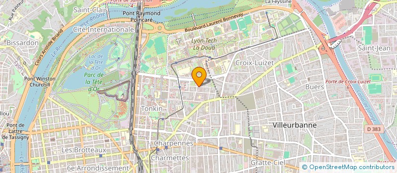 localisation de l'entreprise AKAIRO  VILLEURBANNE