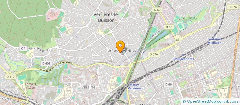 localisation de l'entreprise AKAJI 78 à VERRIERES-LE-BUISSON