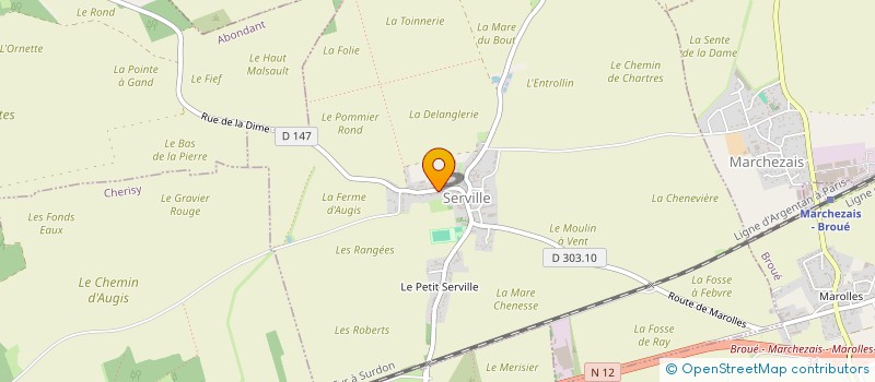 localisation de l'entreprise AKALOR à SERVILLE