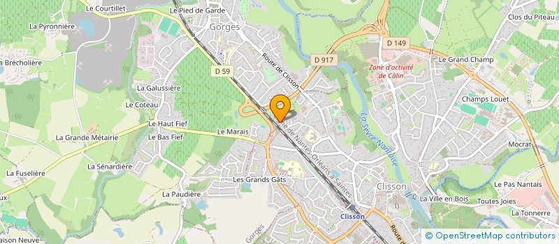 localisation de l'entreprise AKALYA à CLISSON