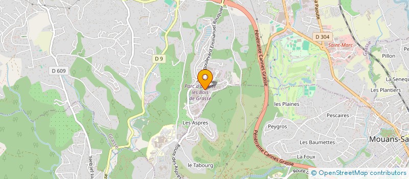 localisation de l'entreprise AKAN FORMATION  GRASSE