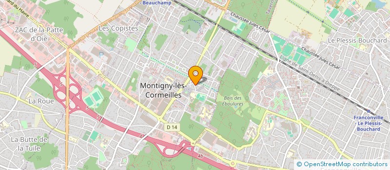 localisation de l'entreprise AKAREN à MONTIGNY-LES-CORMEILLES