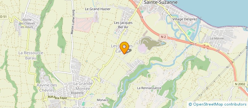 localisation de l'entreprise AKASHA à SAINTE-SUZANNE