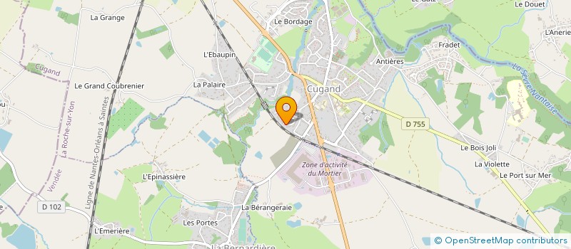 localisation de l'entreprise AKASHA YOGA  CUGAND