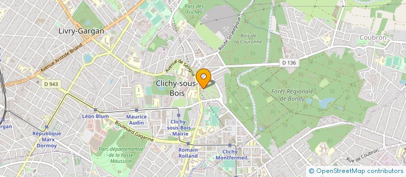 localisation de l'entreprise AKASYA à CLICHY-SOUS-BOIS