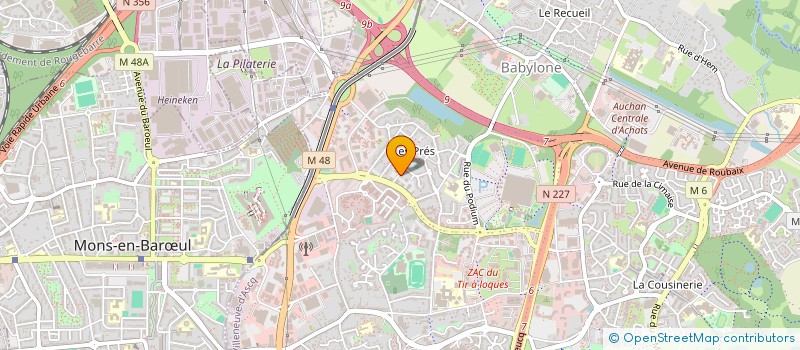 localisation de l'entreprise AKATECH à VILLENEUVE-D'ASCQ