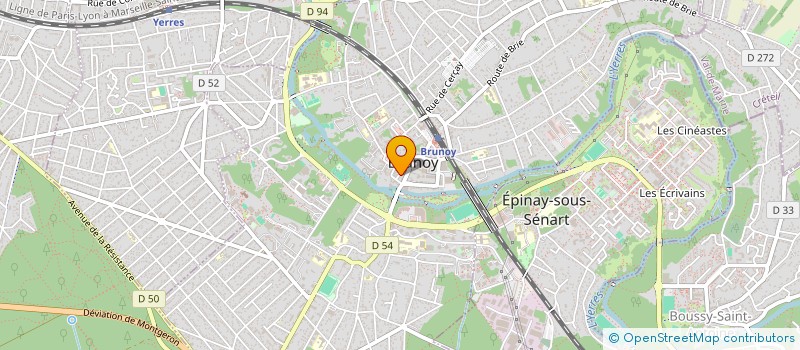 localisation de l'entreprise AKB ARCHITECTURE à BRUNOY