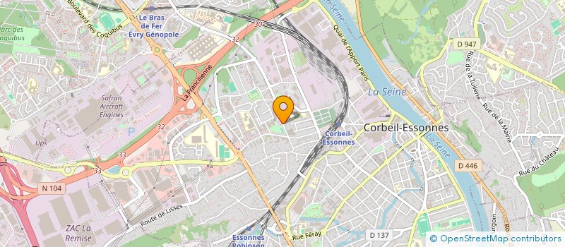 localisation de l'entreprise AKB CHAUFFEUR  CORBEIL-ESSONNES